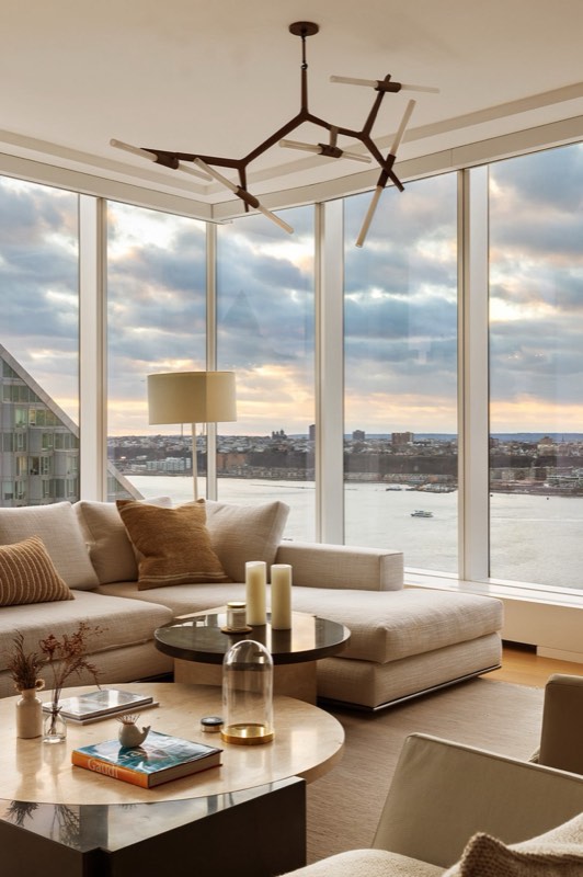 living corner, Hudson view