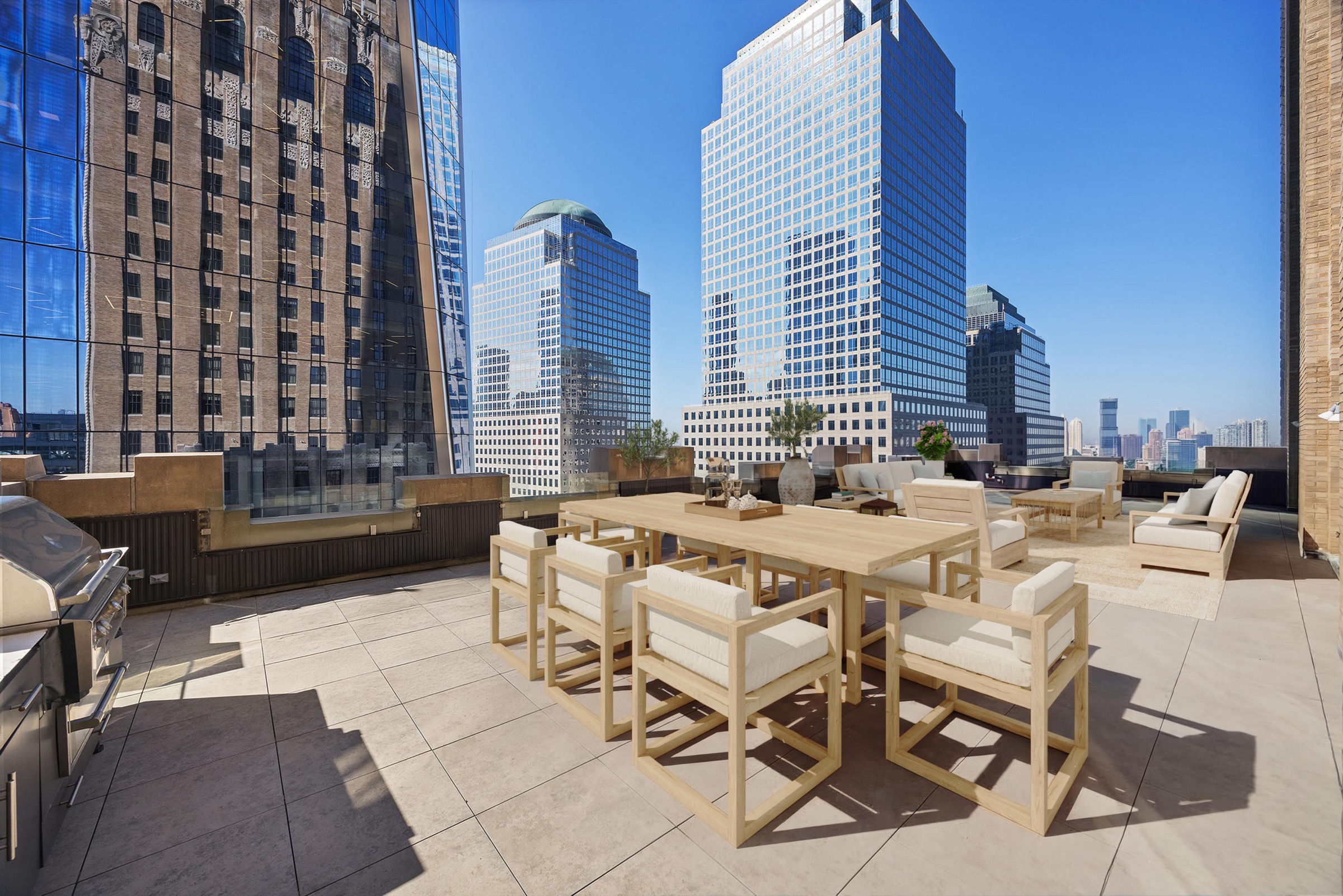 terrace dining at 100 Barclay Street 21AD
