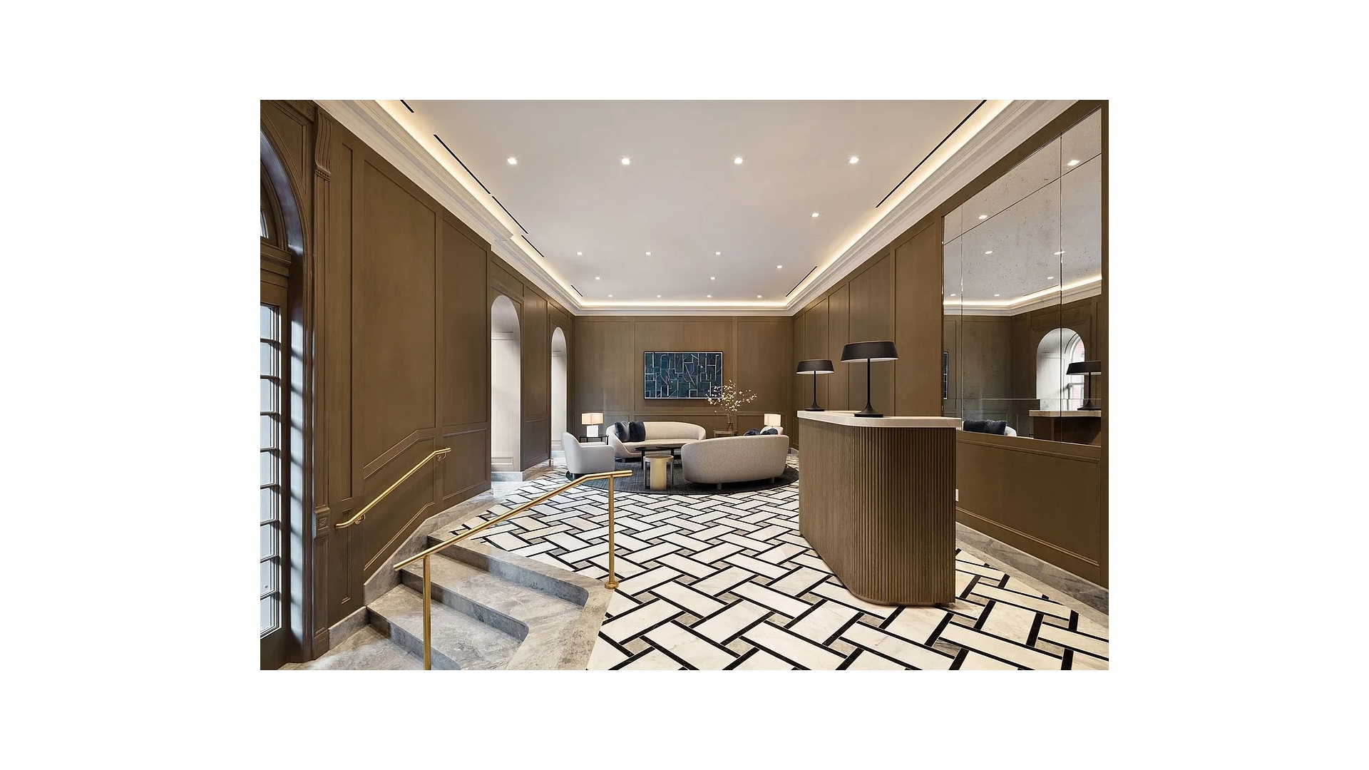 living area at The Evelyn 4B, 101 West 78th Street