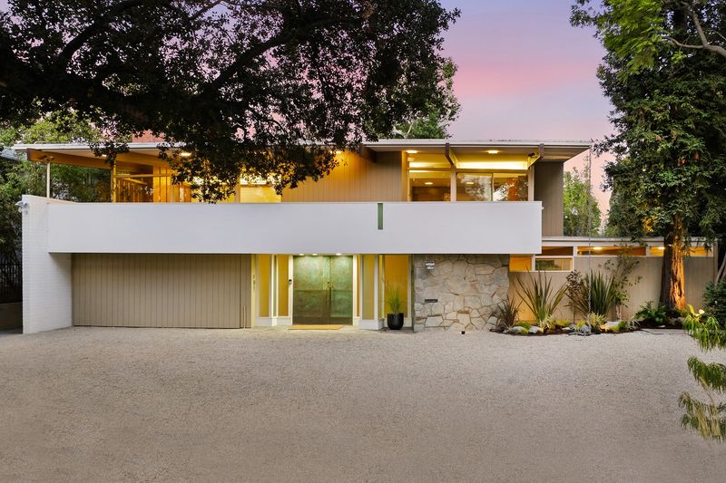 Facade at dusk at 1024 Armada Drive, Pasadena — photo 2 of 9