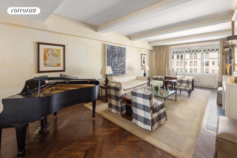 Living room at 1095 Park Avenue 15D, Carnegie Hill — photo 9 of 9