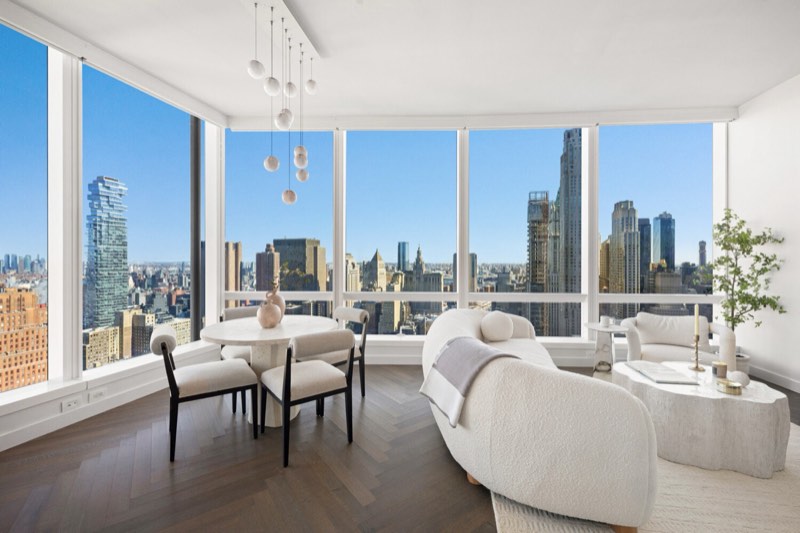 living room with north-east glass at 111 Murray Street 43A