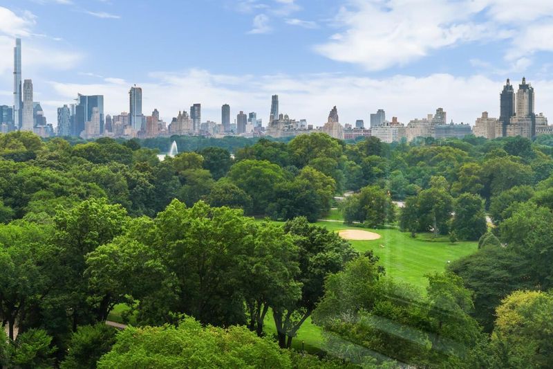 Wide Central Park view toward Midtown at 1200 Fifth Avenue 15A, Carnegie Hill — photo 2 of 13