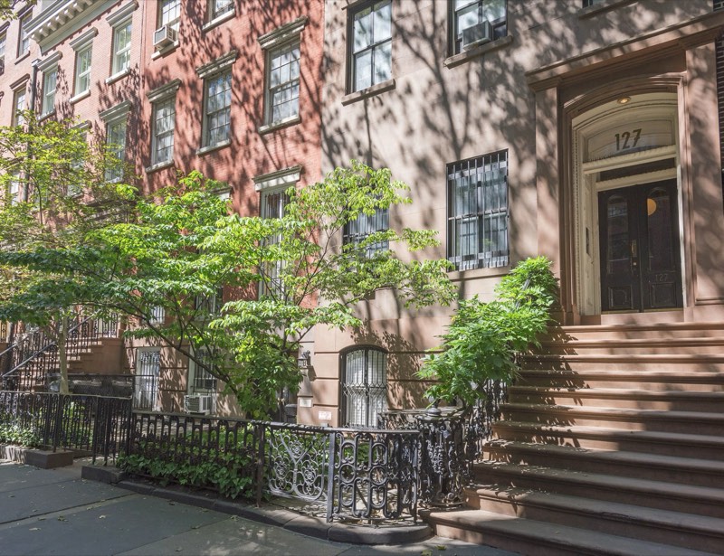 stoop and facade at 127 West 12th Street