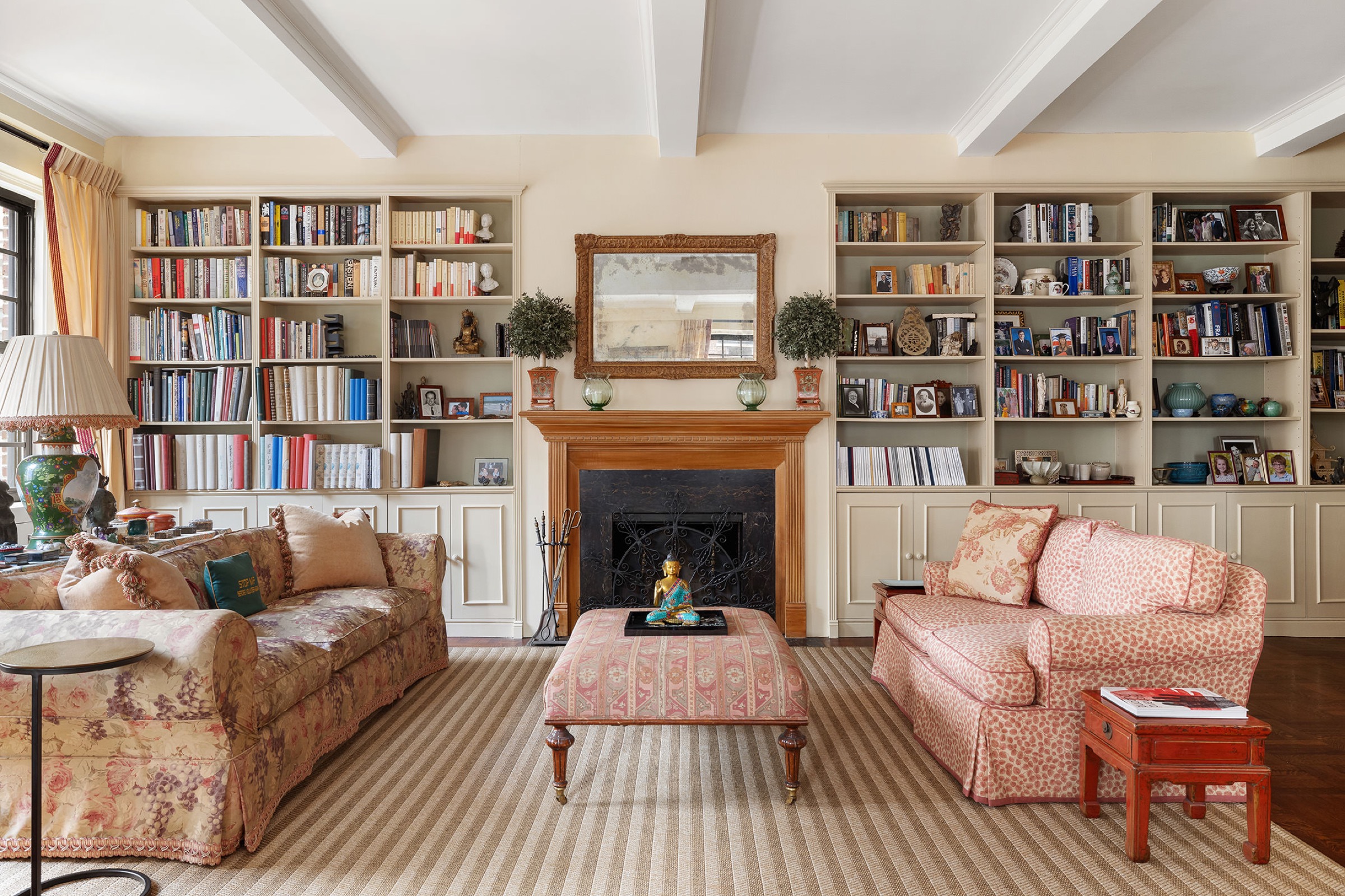 fireplace living room at 129 East 69th Street 8/9A