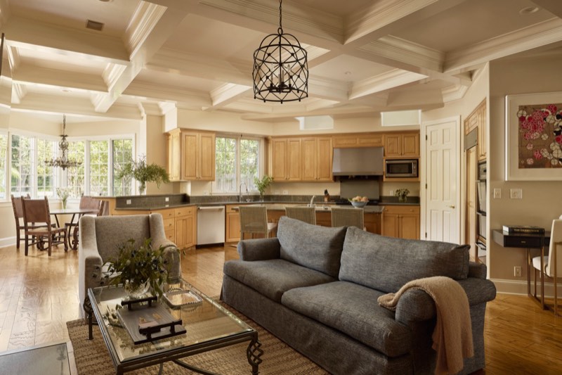family room to kitchen at 1300 Monaco Drive