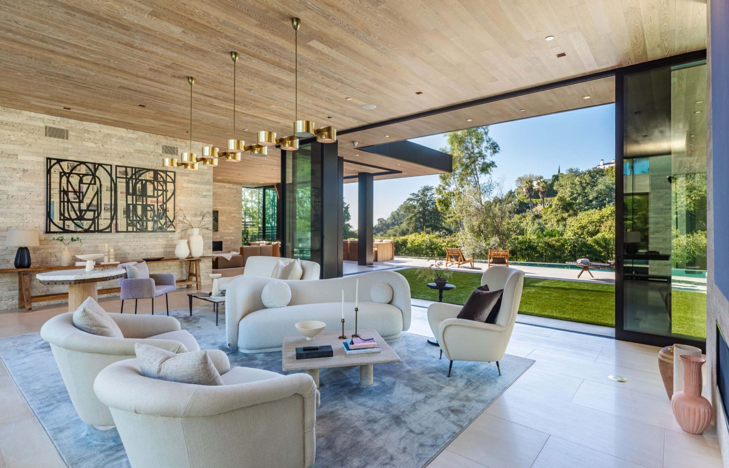 living room opening to the pool at 1335 Carla Lane