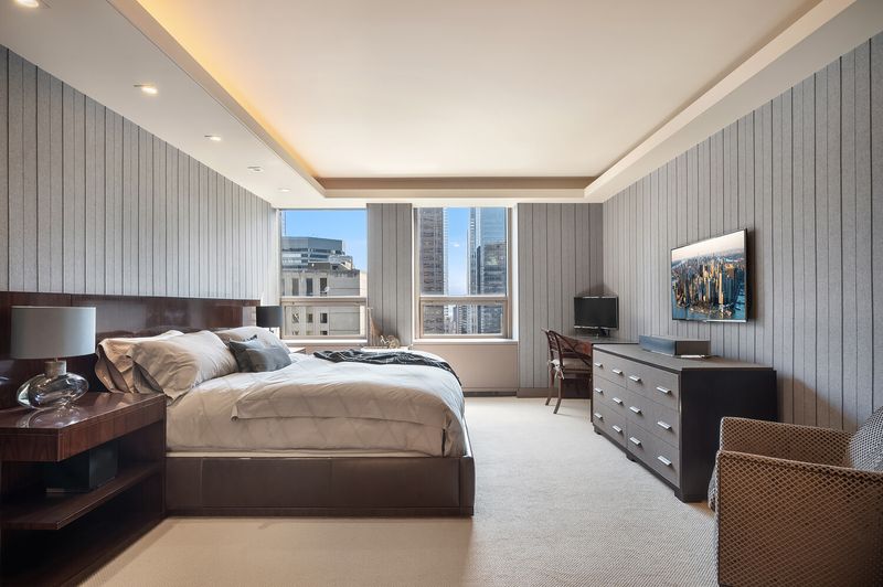 Bedroom (third) at 15 West 53rd Street #29BC, Midtown Manhattan — photo 11 of 12