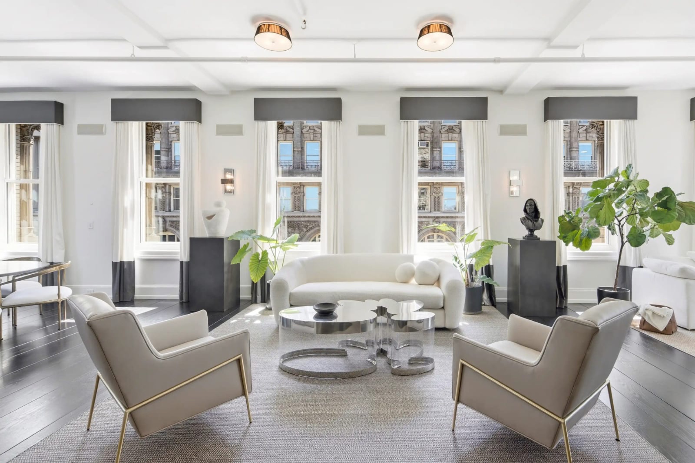 living room at 158 Mercer Street 10B