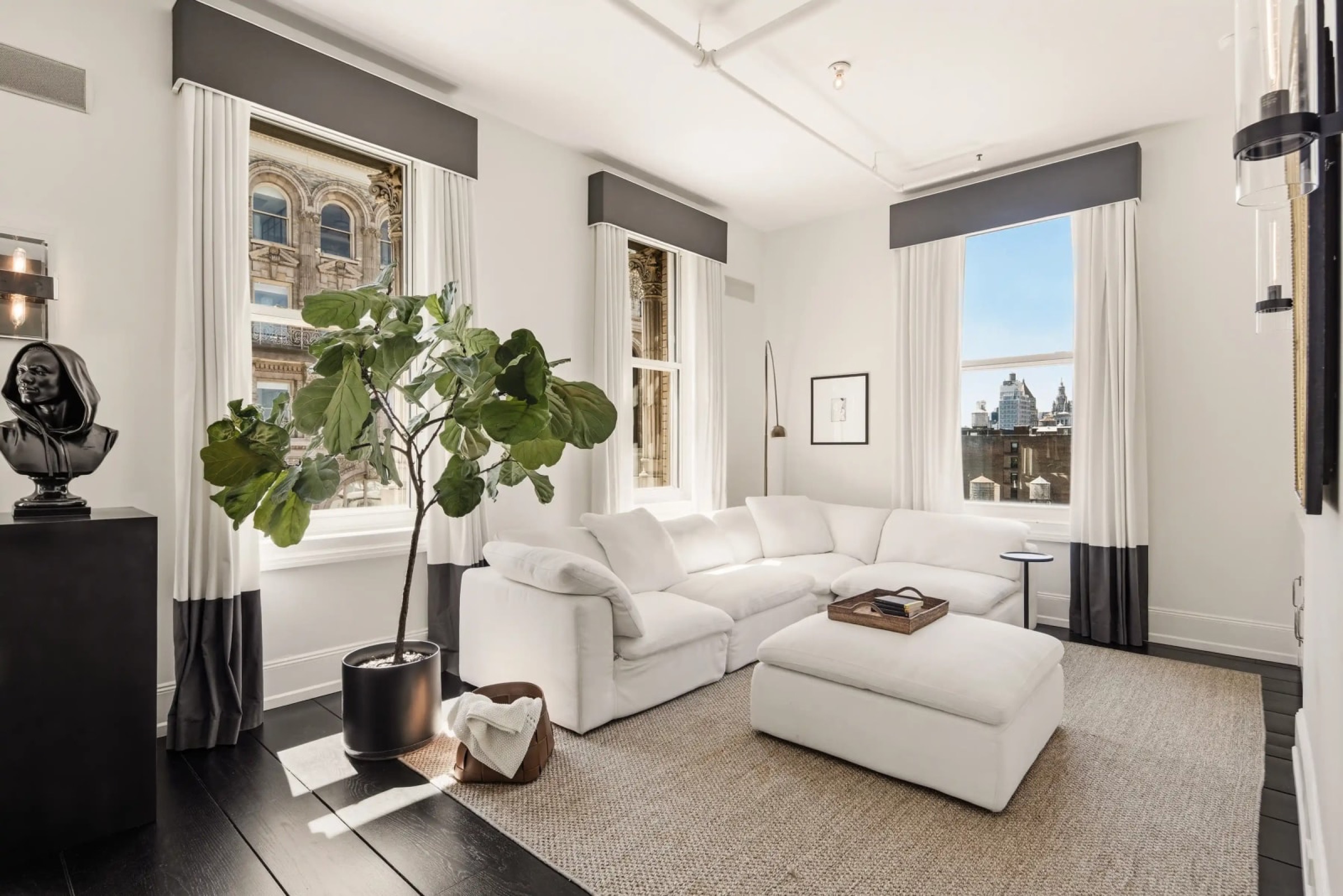living room at 158 Mercer Street 10B