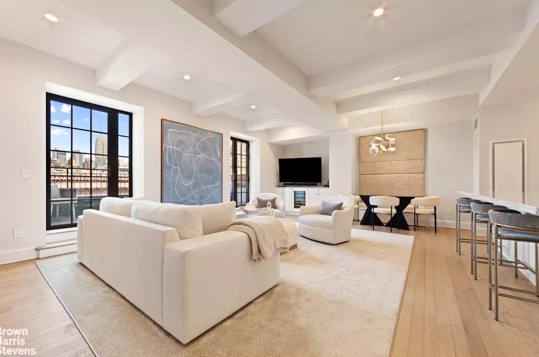 living room at Greenwich Lane 76, 160 West 12th Street