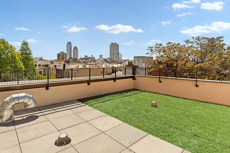 Green roof terrace with the Brooklyn skyline at 172 North 6th Street, Williamsburg — photo 8 of 8
