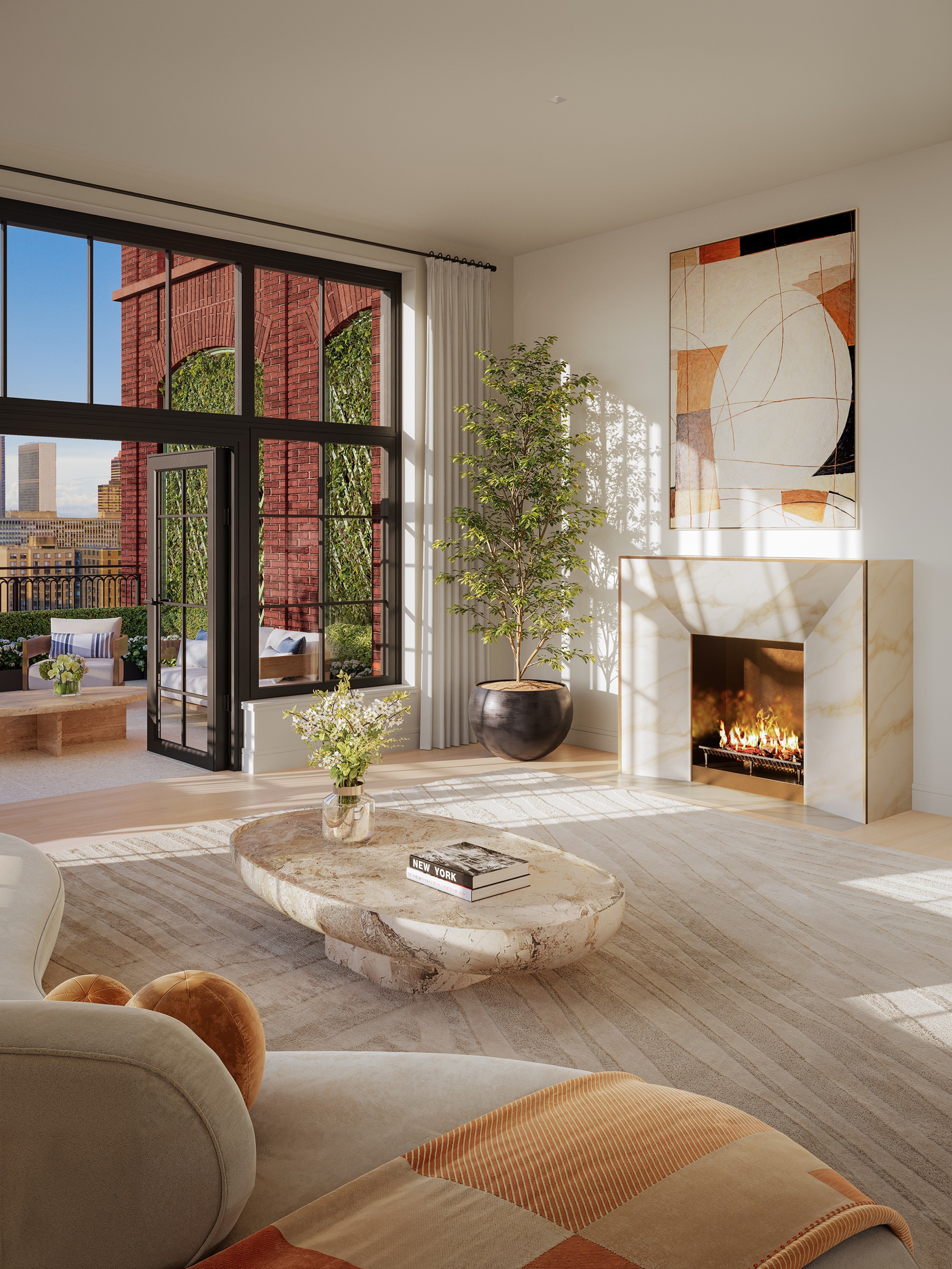 developer CGI of 201 East 23rd Street Penthouse D at The Willow