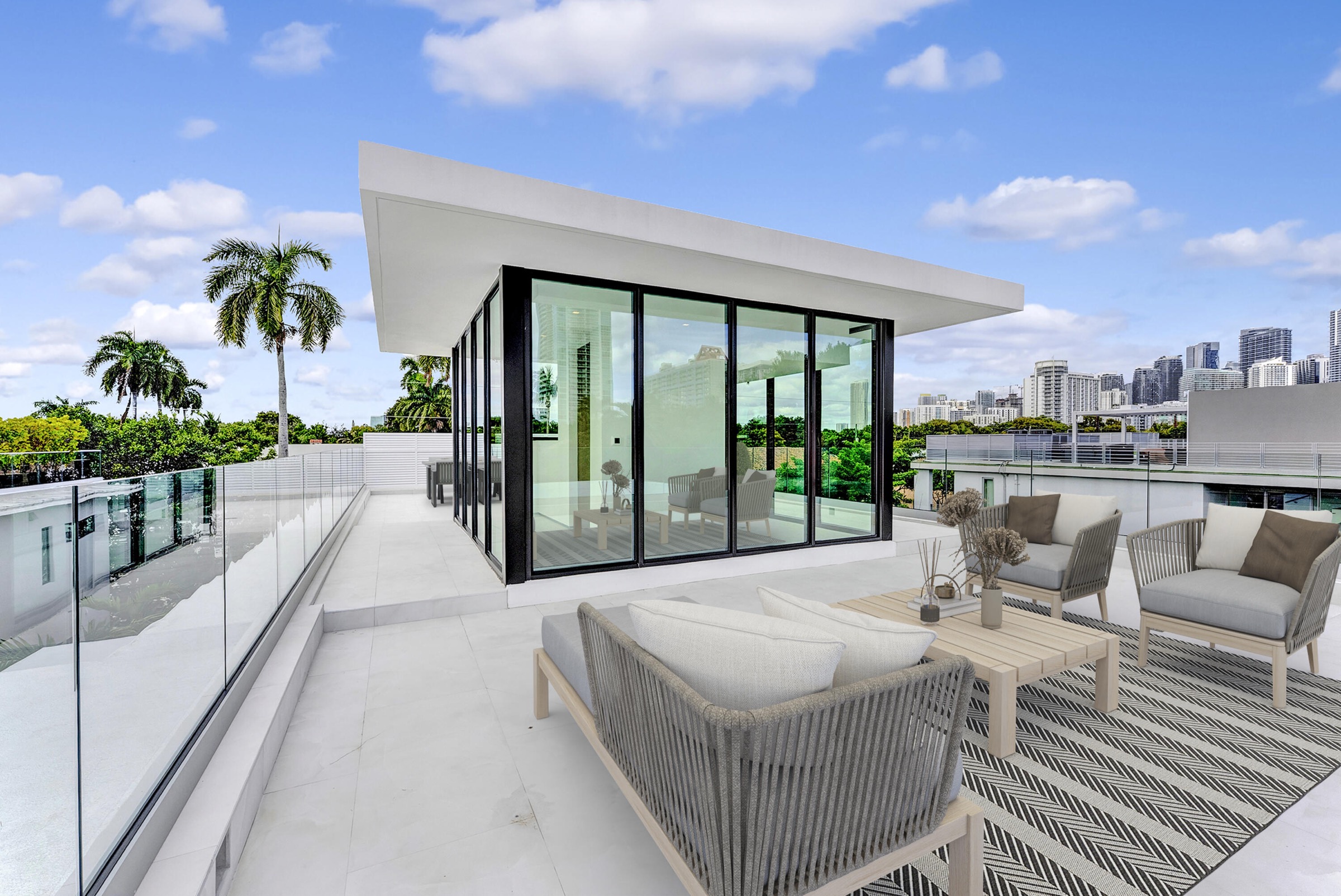rooftop terrace at 2130 S Miami Avenue