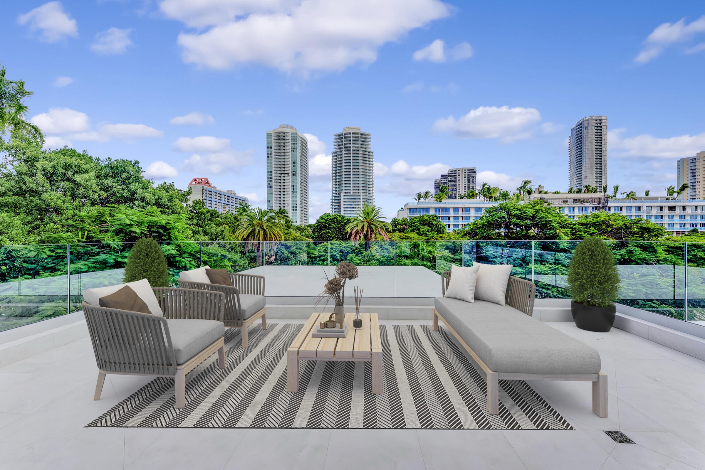 terrace seating at 2130 S Miami Avenue