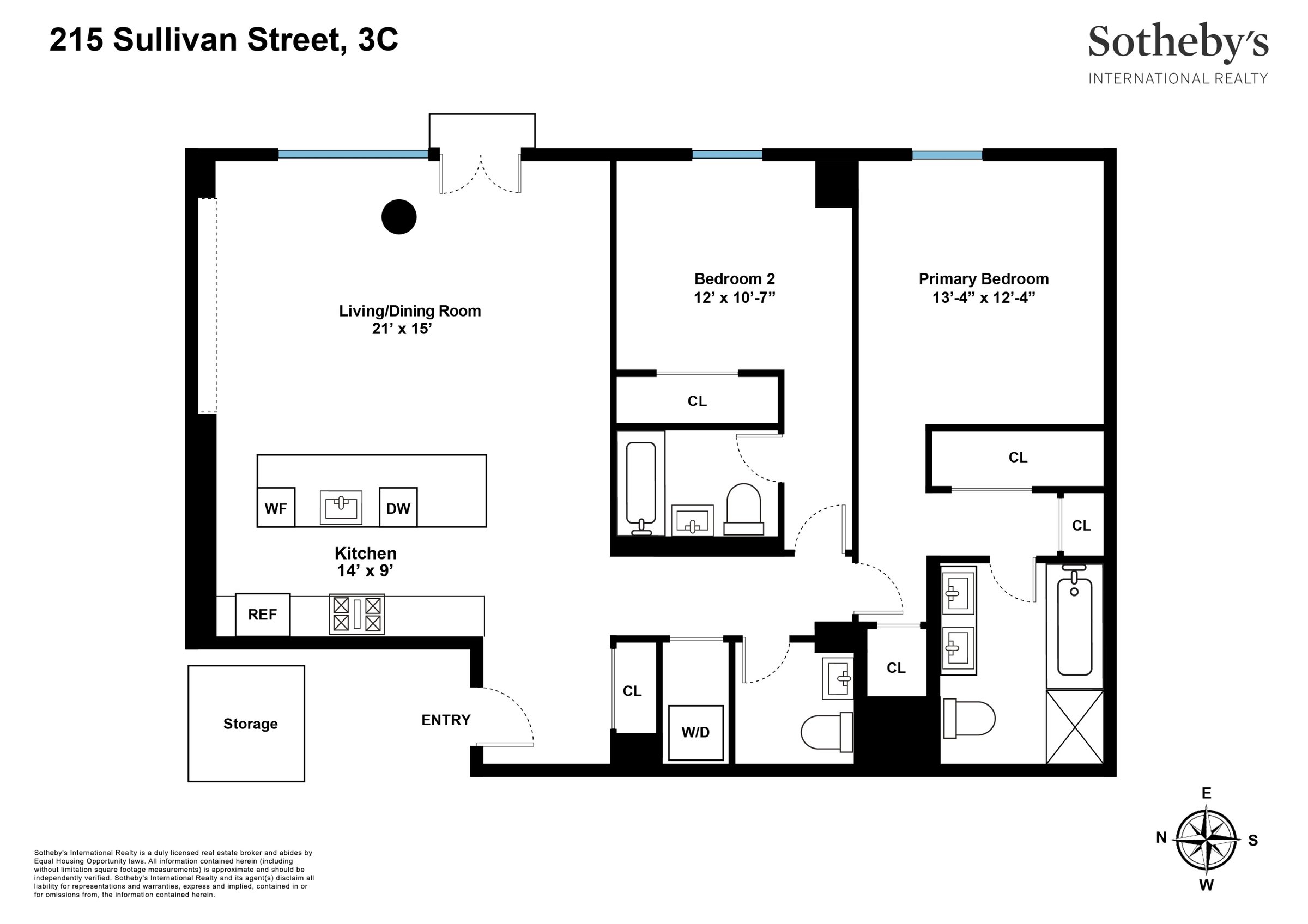 215 Sullivan Street 3C, Greenwich Village
