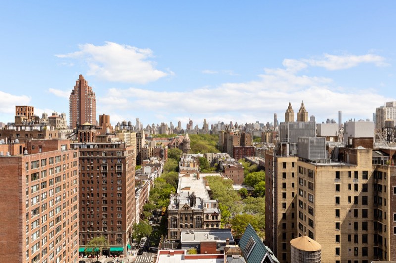 Central Park view from 230 West 78th Street PH19