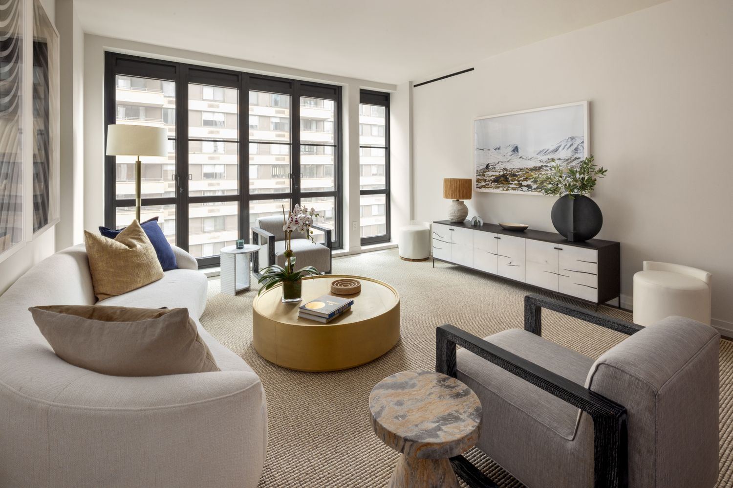 living room at 250 West 96th Street 3A