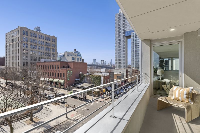 Private terrace overlooking Grand Street at 265 Wythe Avenue 4, Williamsburg — photo 3 of 10