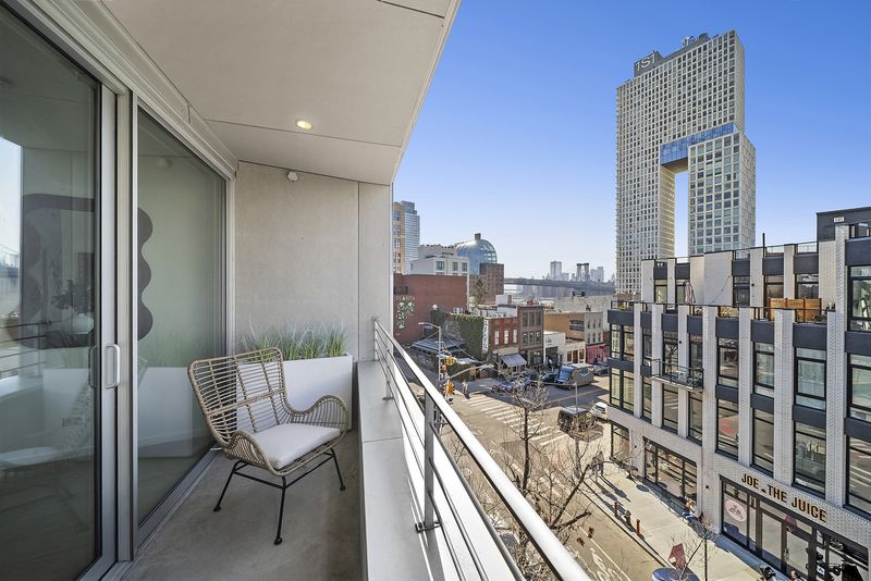 Terrace and Williamsburg skyline at 265 Wythe Avenue 4, Williamsburg — photo 9 of 10