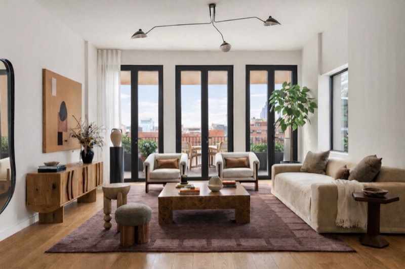 triplex penthouse living at Bergen PH705E