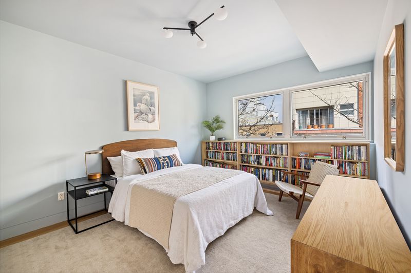 Bedroom bookshelves at 361 Manhattan Avenue 3AB, Williamsburg — photo 9 of 9