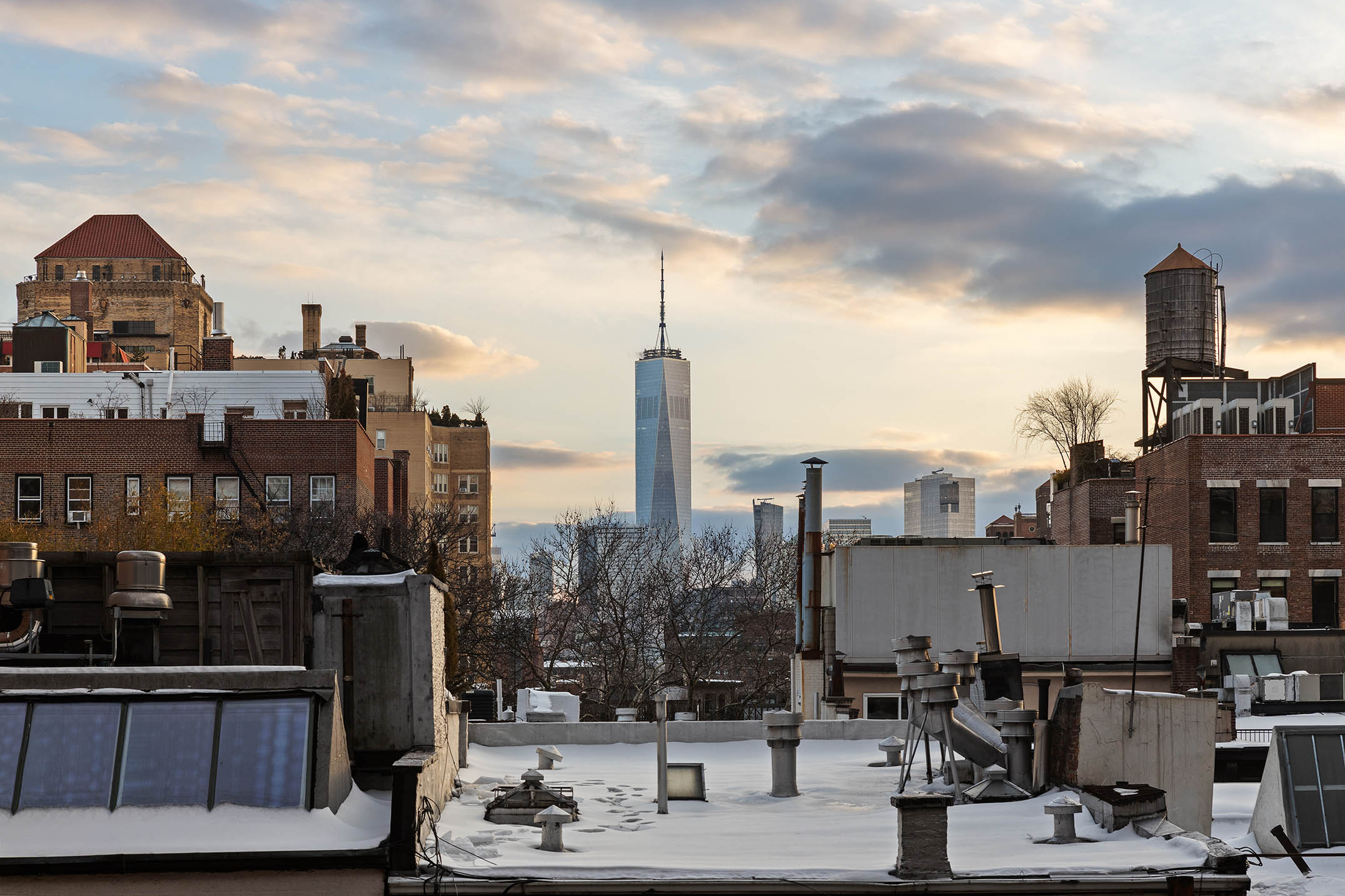 downtown view to One World Trade at 37 West 12th Street 7J