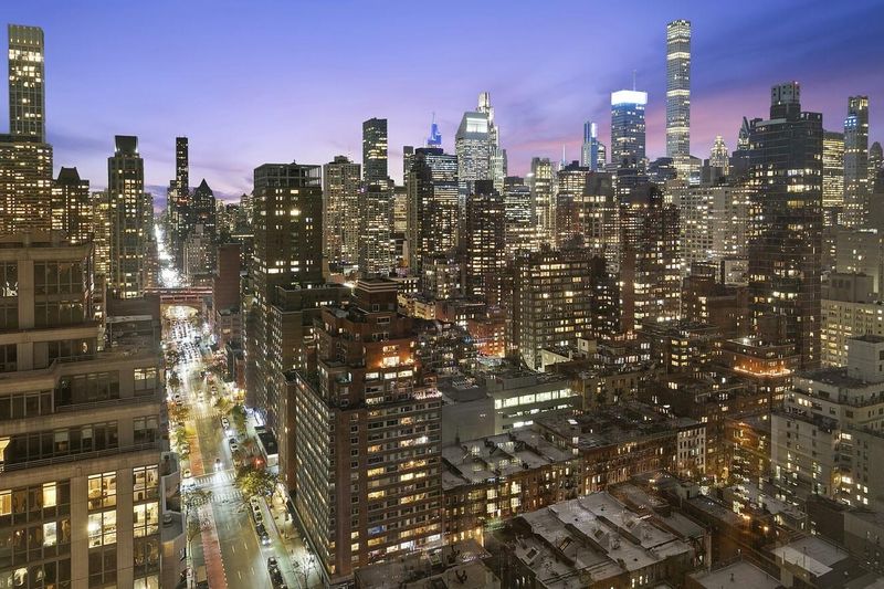 Night view of Midtown towers at 400 East 67th Street 27A, Lenox Hill — photo 8 of 8