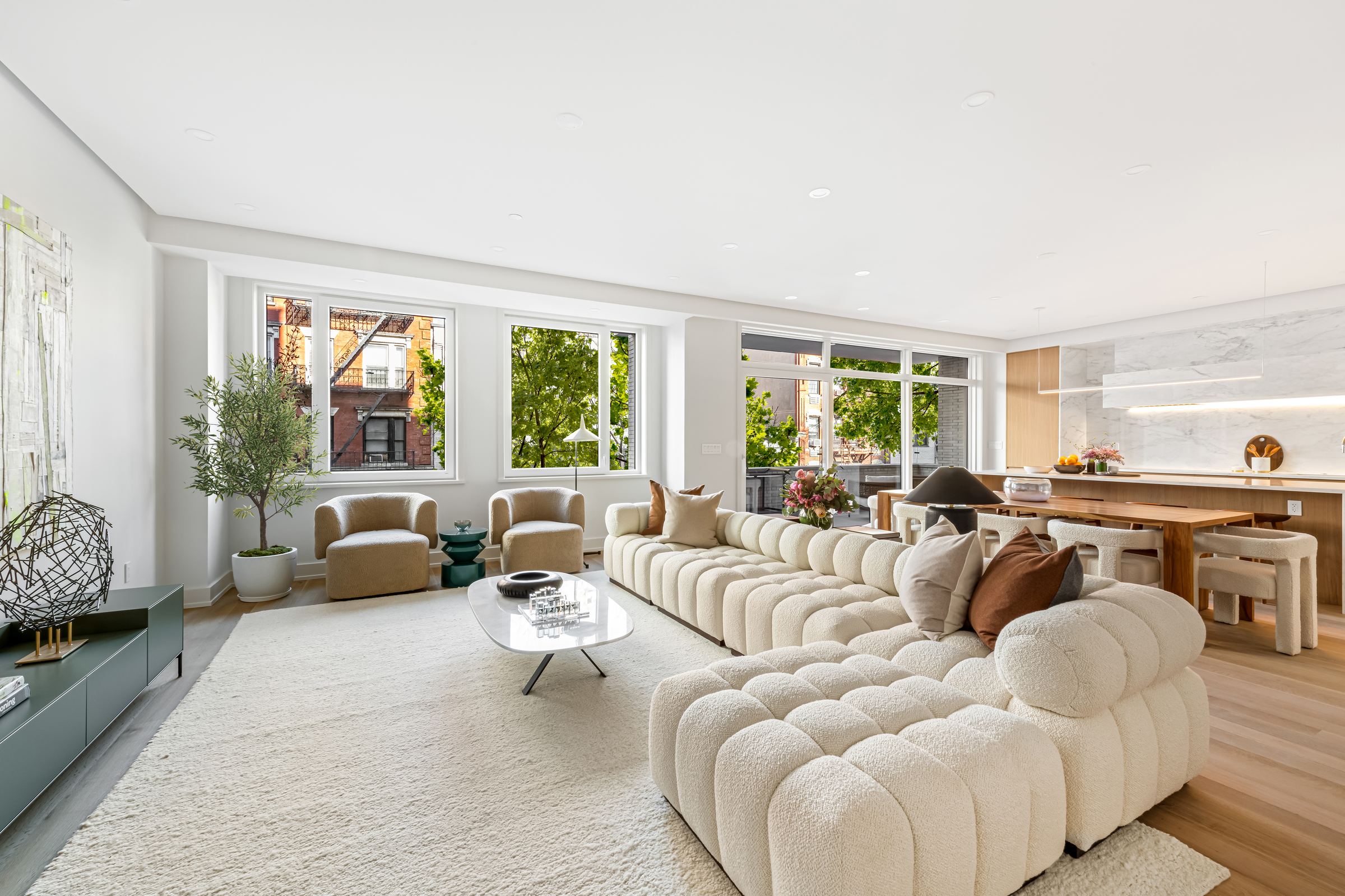 living room at 420 East 75th Street Unit 6