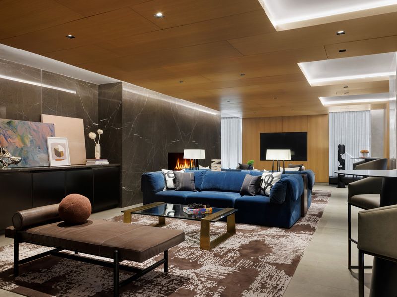 Fireside resident lounge at 450 Washington Street 520, Tribeca — photo 7 of 7