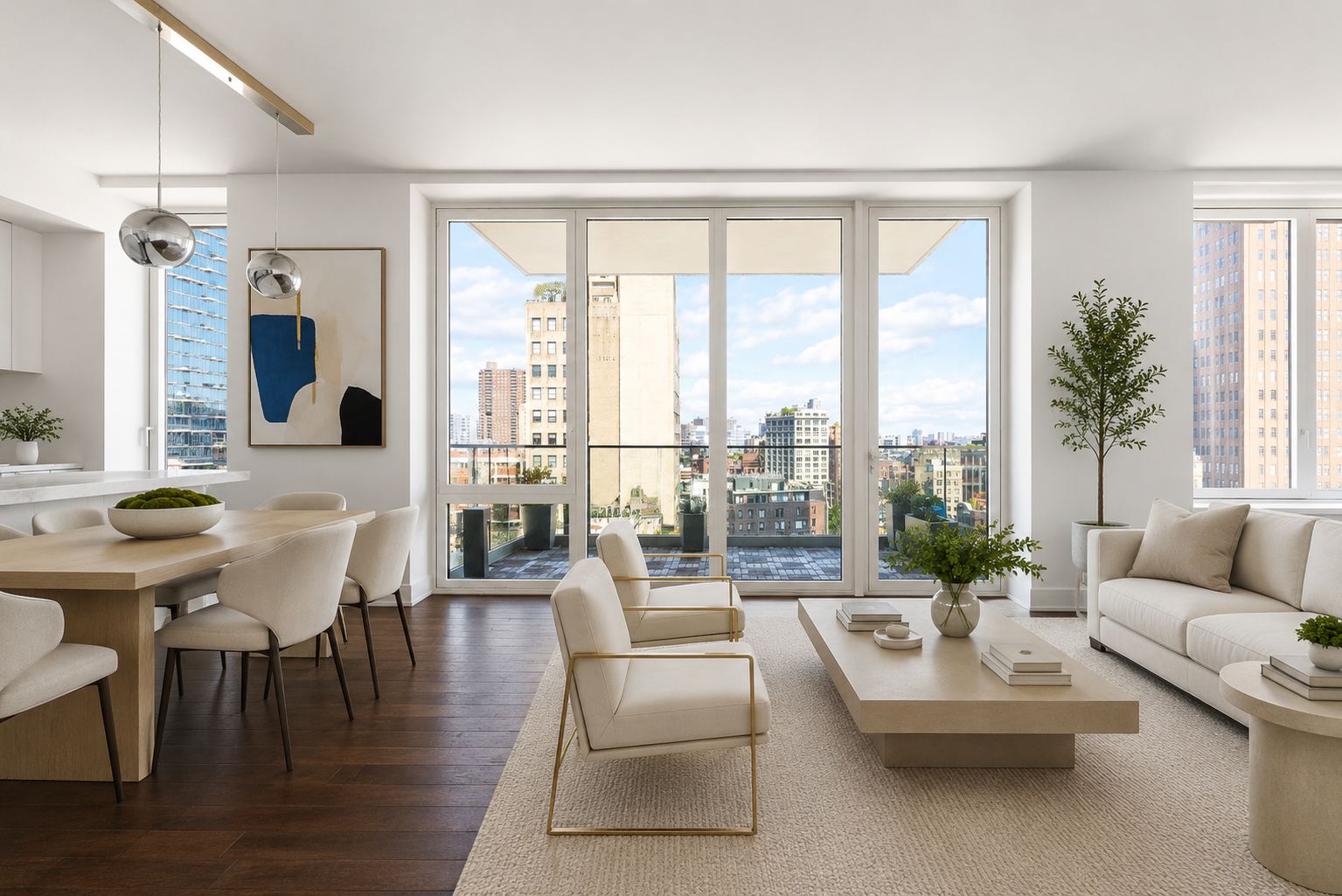 interiors at 5 Franklin Place 14A Tribeca