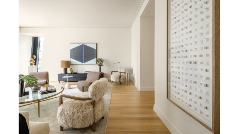 living toward gallery at 53 West 53rd Street 40C