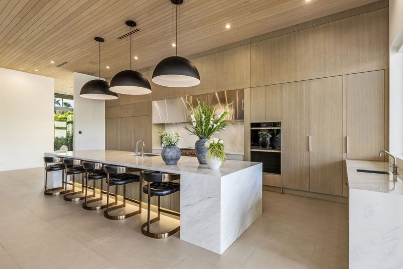 Kitchen marble island at 5441 E Via Buena Vista, Paradise Valley — photo 8 of 10