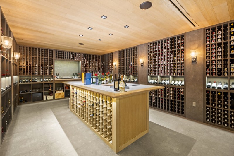 wine cellar at 555 Arvida Parkway
