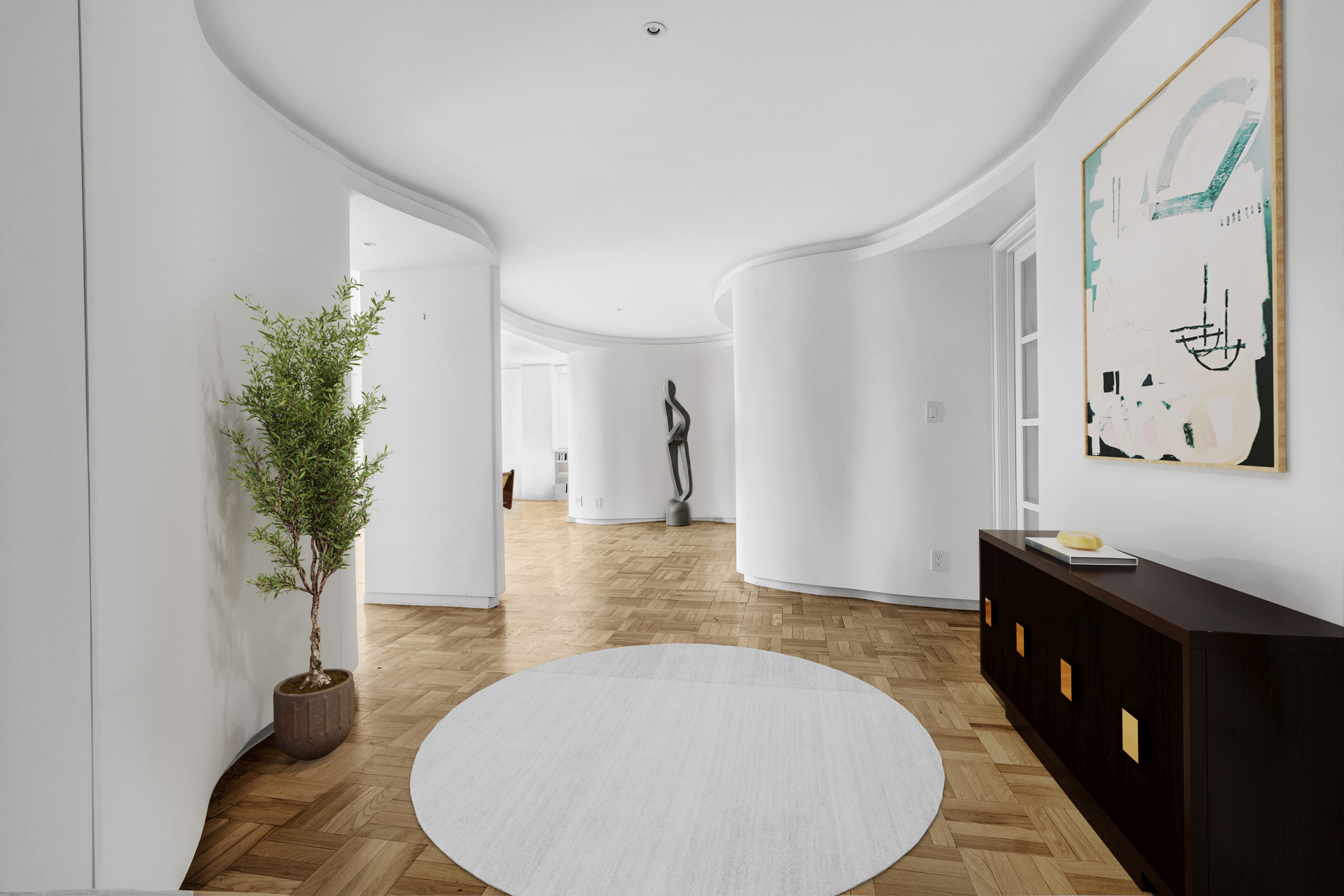 interior at 61 Jane Street 12AB, The Cezanne, West Village