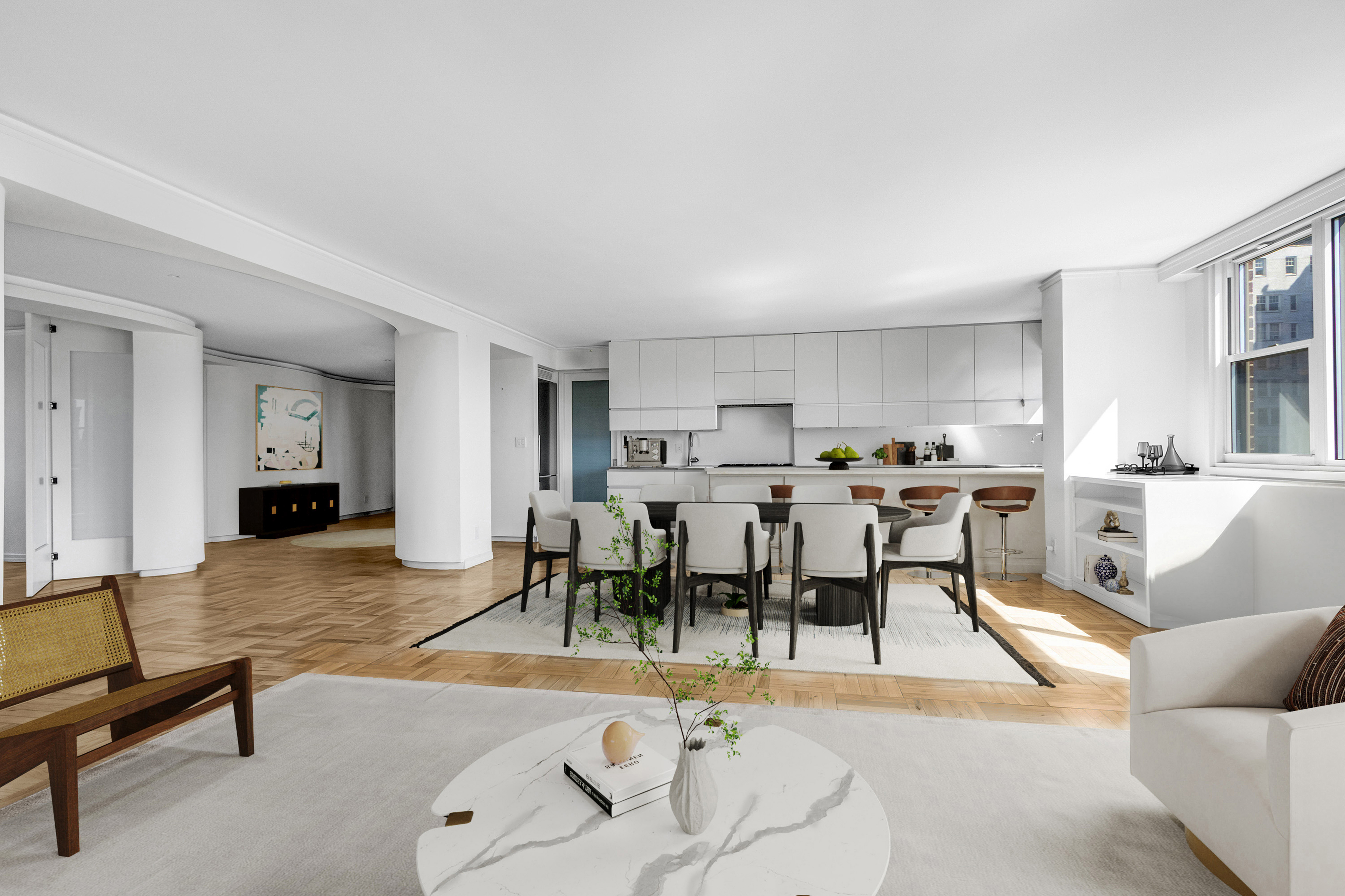 interior at 61 Jane Street 12AB, The Cezanne, West Village