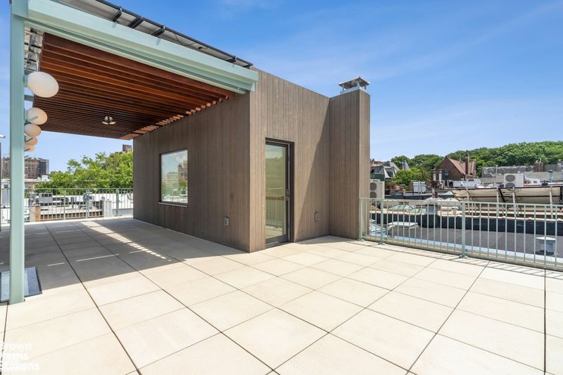 Roof deck with skyline views at 611 2nd Street, Park Slope — photo 4 of 10