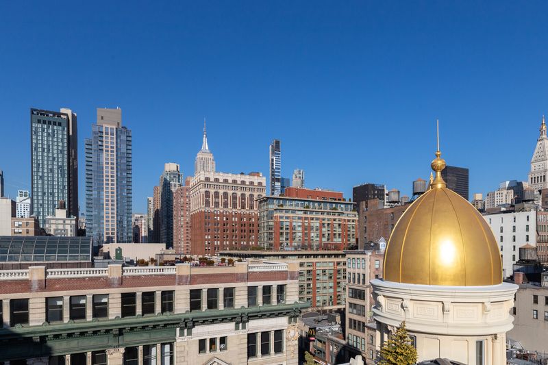 Cupola and Empire State view from above at 655 Sixth Avenue PHB, Chelsea — photo 6 of 8