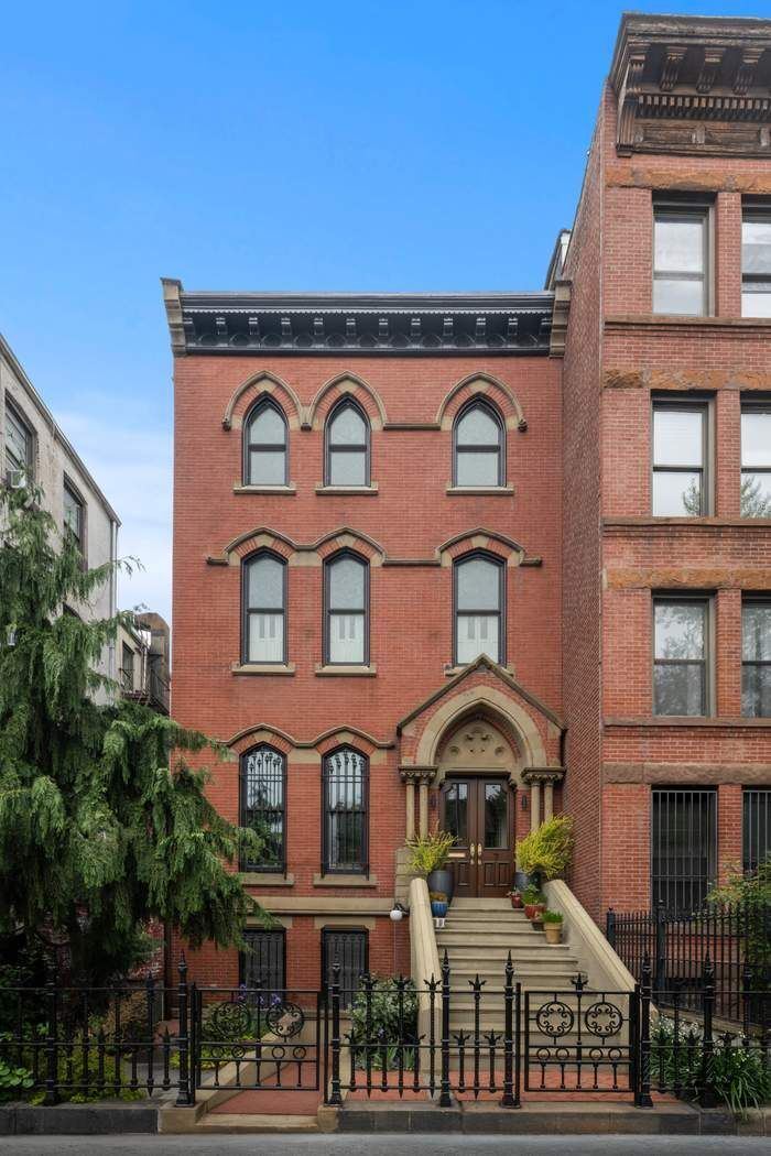 Gothic Revival facade at 7 Saint Marks Avenue Park Slope