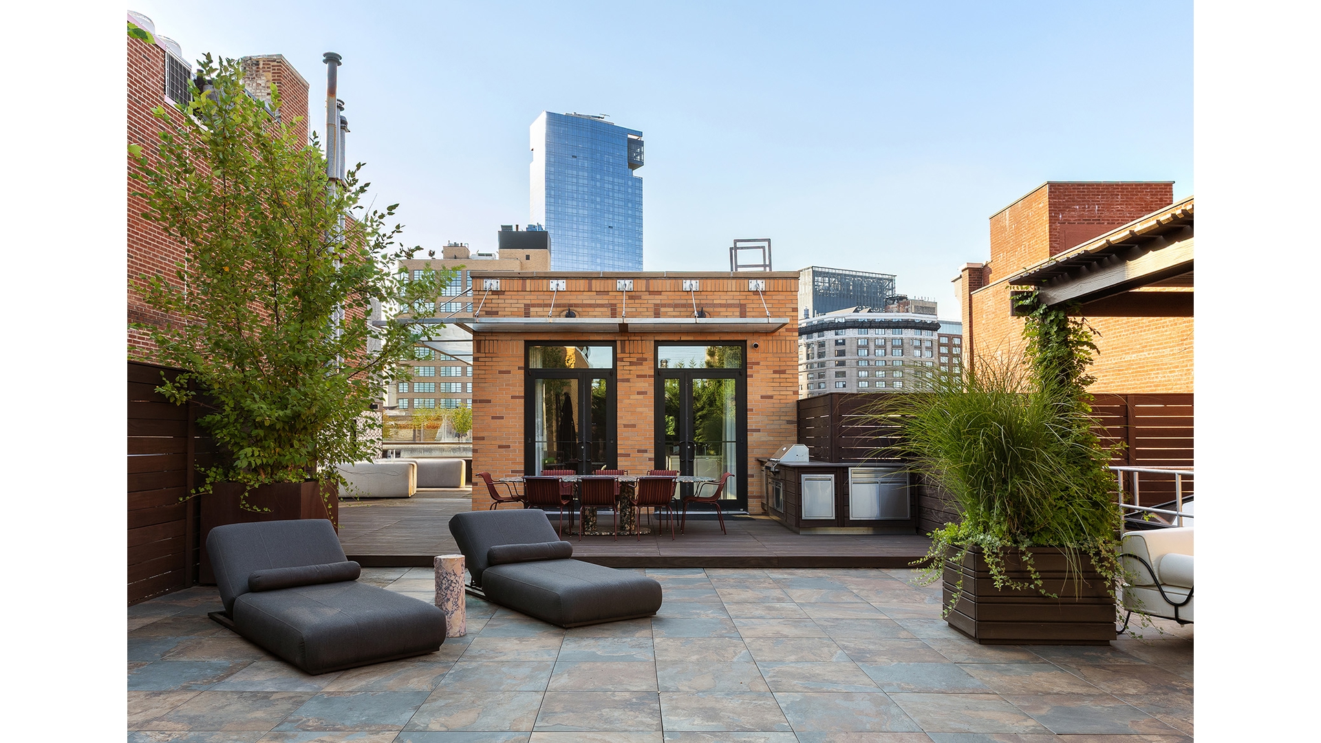 roof terrace at 73 Wooster Street Penthouse A