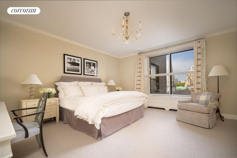 Corner bedroom with park-side outlook at 740 Park Avenue 6/7D, Lenox Hill — photo 10 of 12