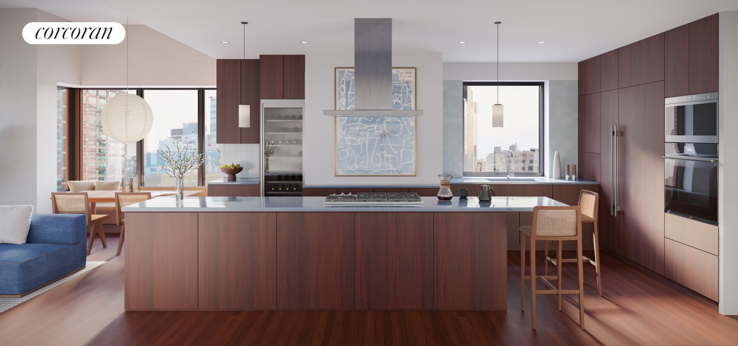developer CGI of the kitchen at 83 Thompson Street PH