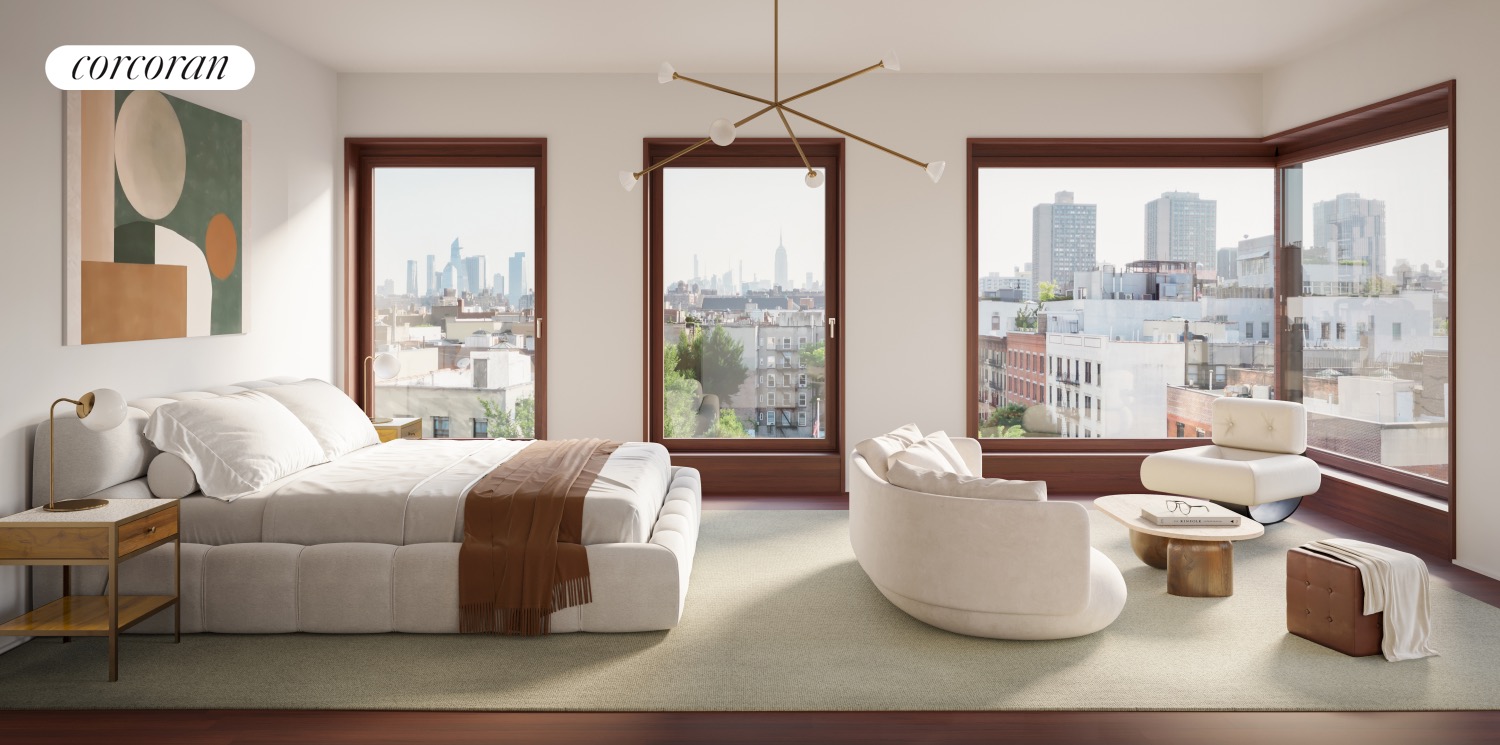 developer CGI of the primary bedroom at 83 Thompson Street PH