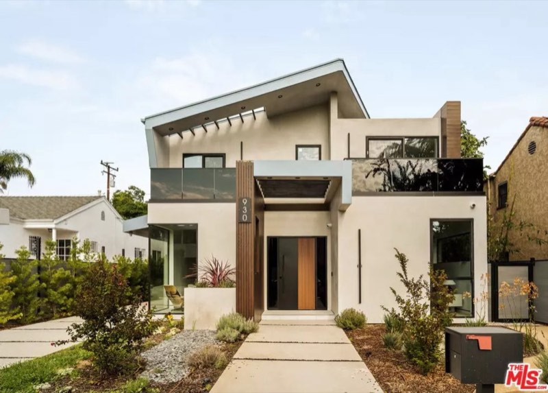 exterior of newly built 930 N La Jolla Avenue, West Hollywood
