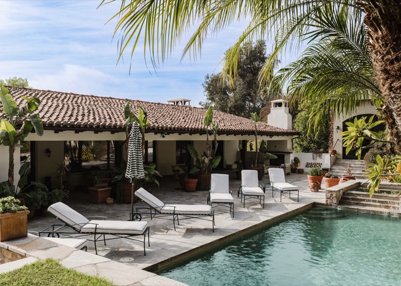 pool and grounds at Villa-Villa, 9301 Cherokee Lane